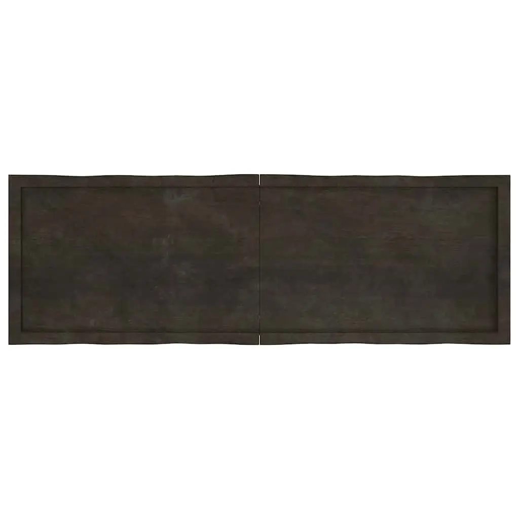 Dark Brown Solid Oak Folding Tabletop