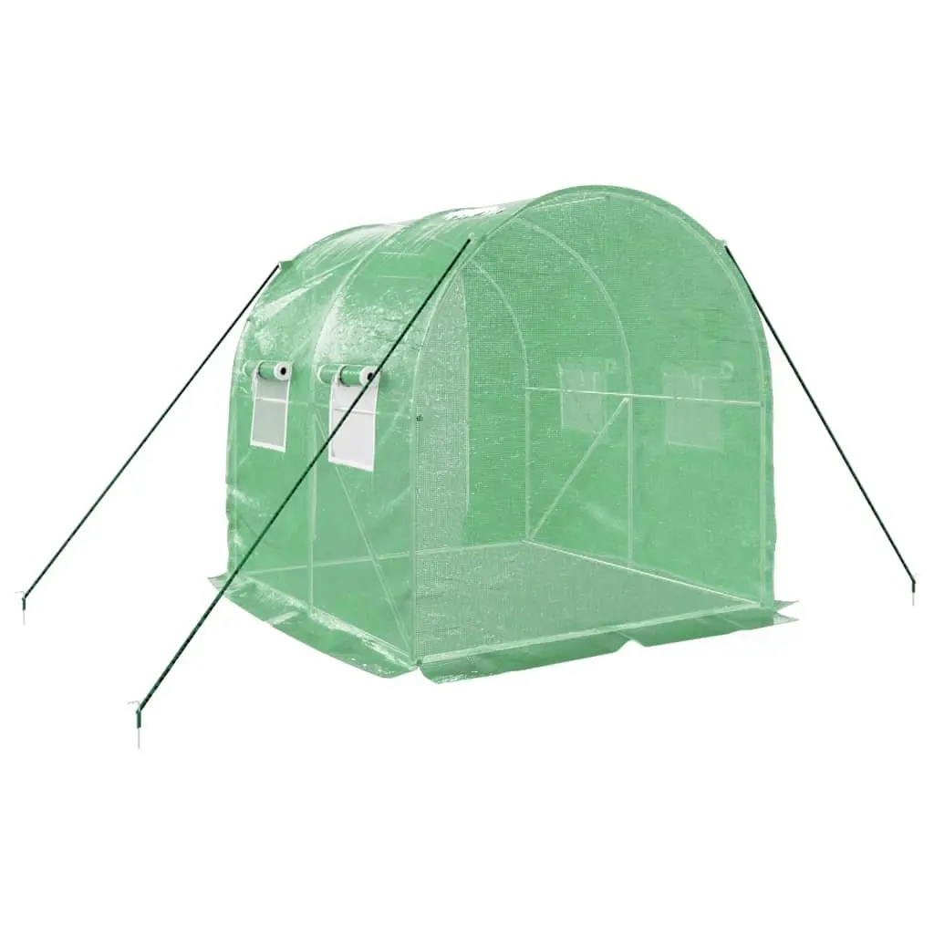 Greenhouse Steel Frame Green 2x2x2m 4m² Garden Plant House Outdoor Shelters
