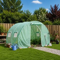 Greenhouse with Steel Frame Green 6 m² 3x2x2 m Garden Plant House