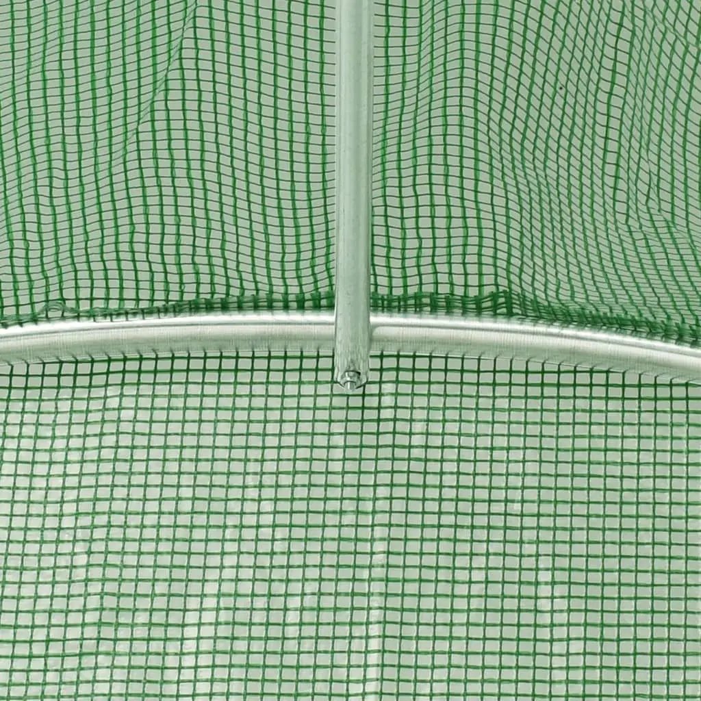 Greenhouse Garden Plant House Steel Frame Green 3x2x2 m 6 m² PE Cover