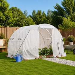 Your Ideal Greenhouse: Steel Frame 6 m², White Cover