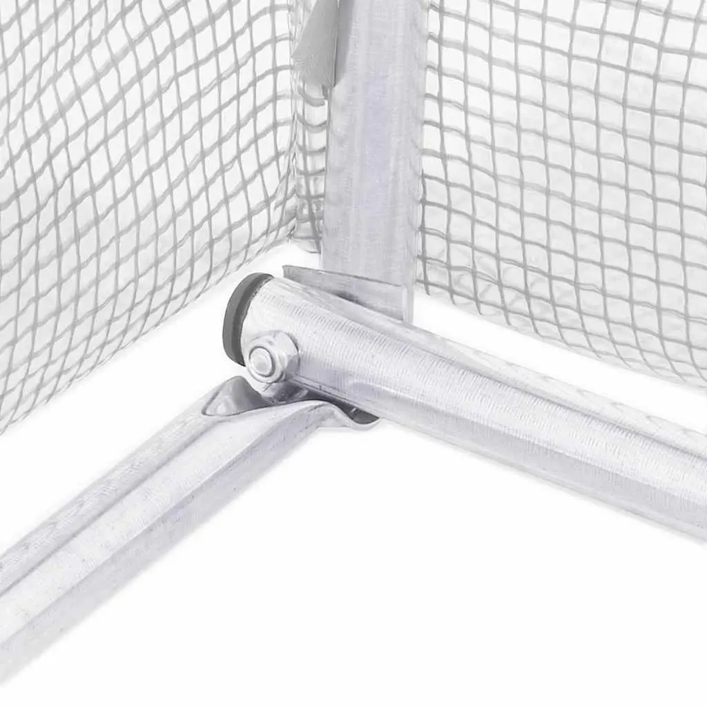 Greenhouse Steel Frame White 3x2x2 m PE Cover with Roll-up Door