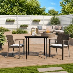 Your New Favorite Outdoor Chairs Set of 2 in Brown