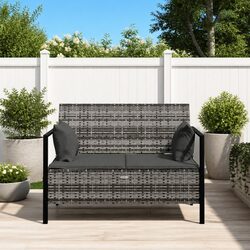 Your New Favourite Grey 2-Seater Garden Bench with Storage