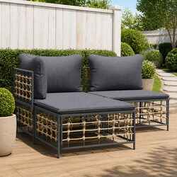 Friendly Garden Footstool Ottoman with Comfortable Cushion