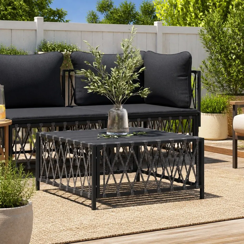 Anthracite Garden Table 70x70x34 cm