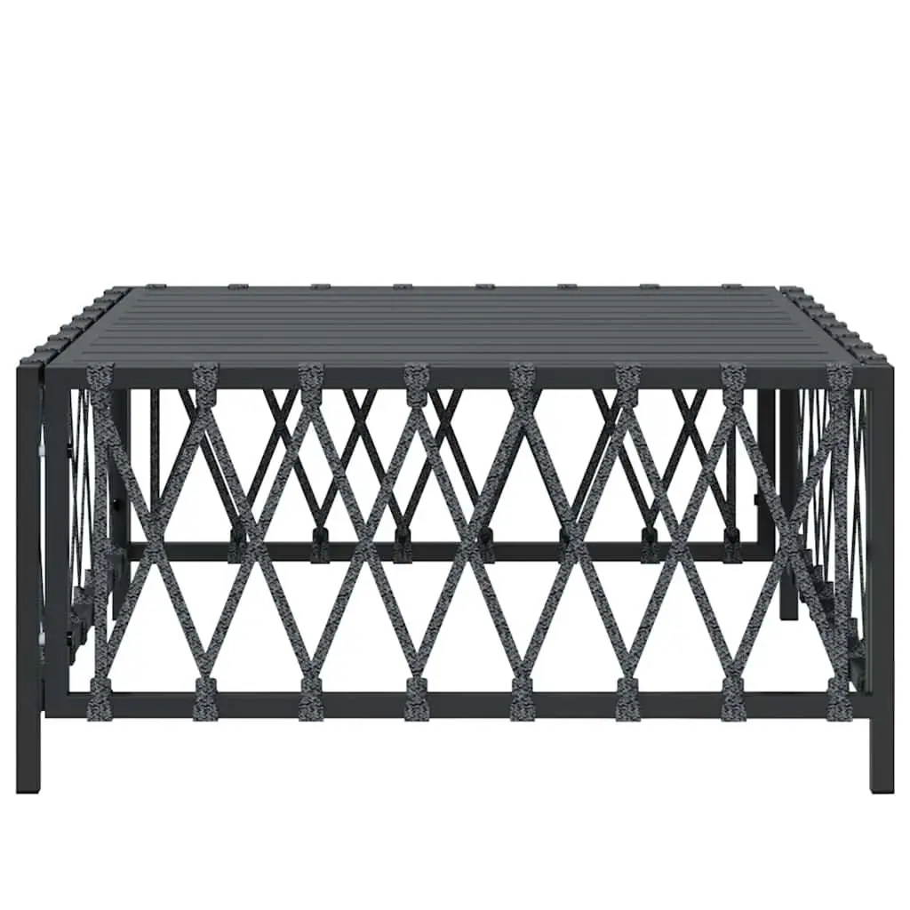 Anthracite Garden Table 70x70x34 cm