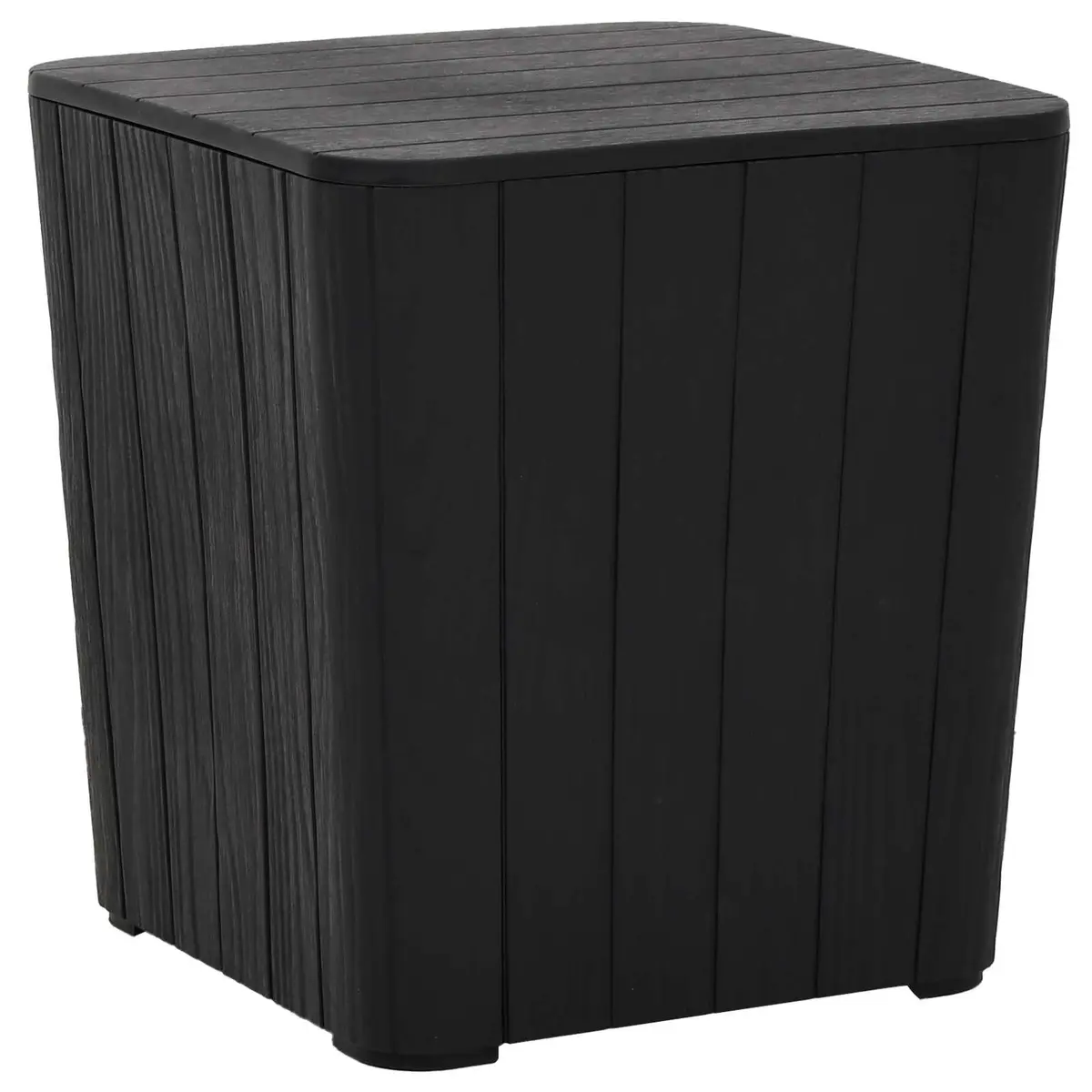 Garden Storage Table Removable Lid Black