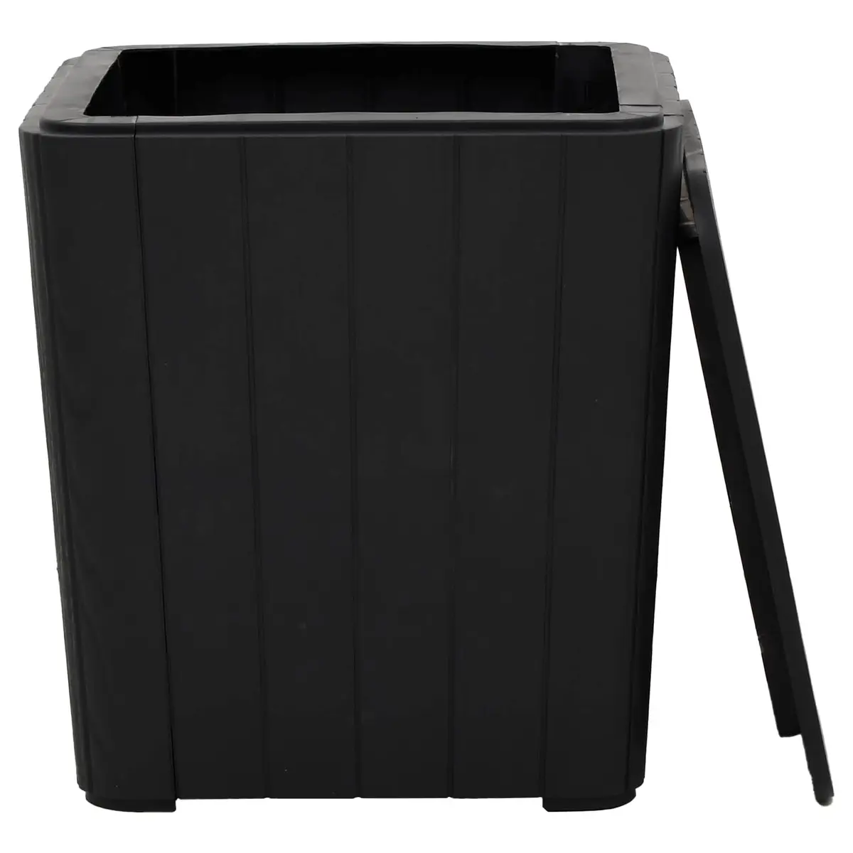 Garden Storage Table Removable Lid Black