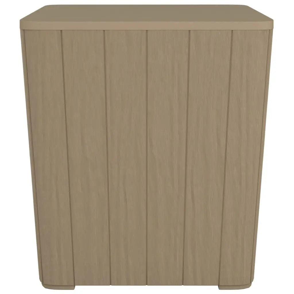 Garden Storage Table Removable Lid Brown