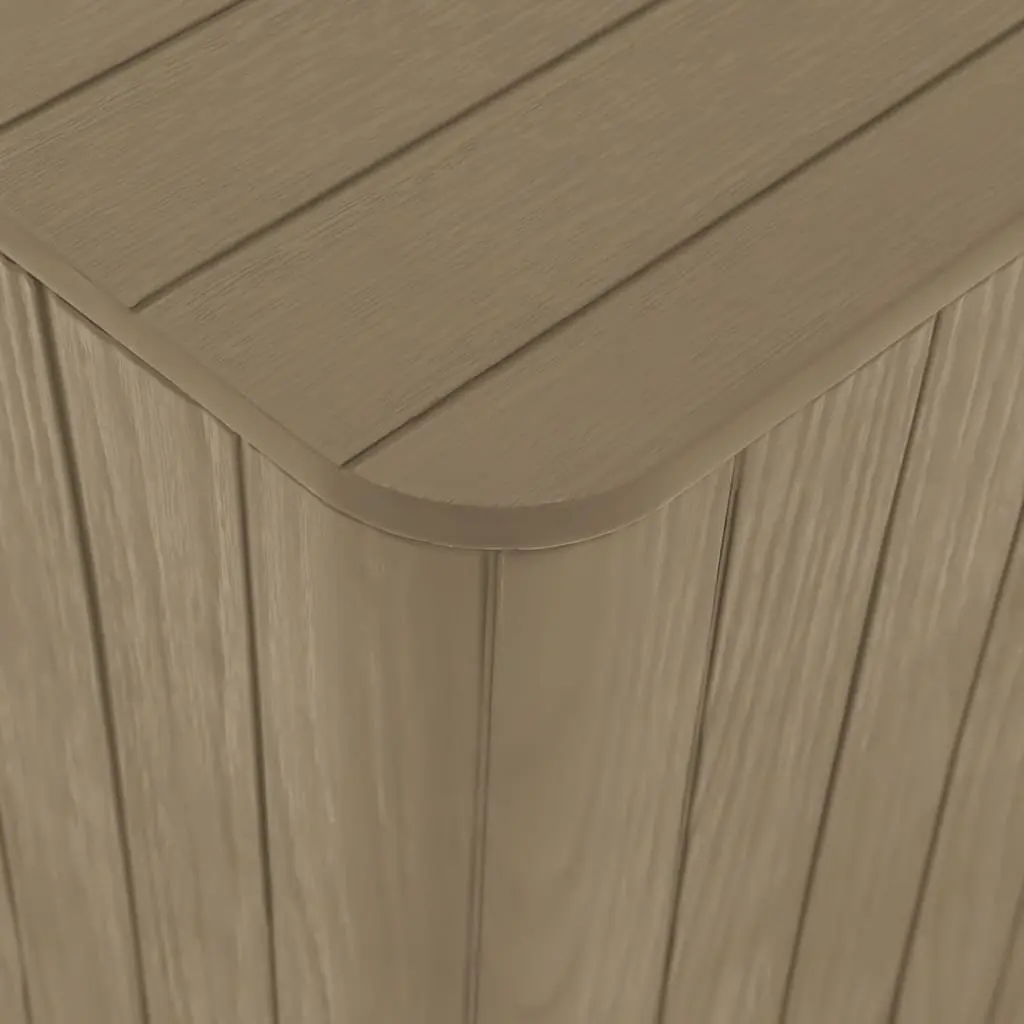 Garden Storage Table Removable Lid Brown