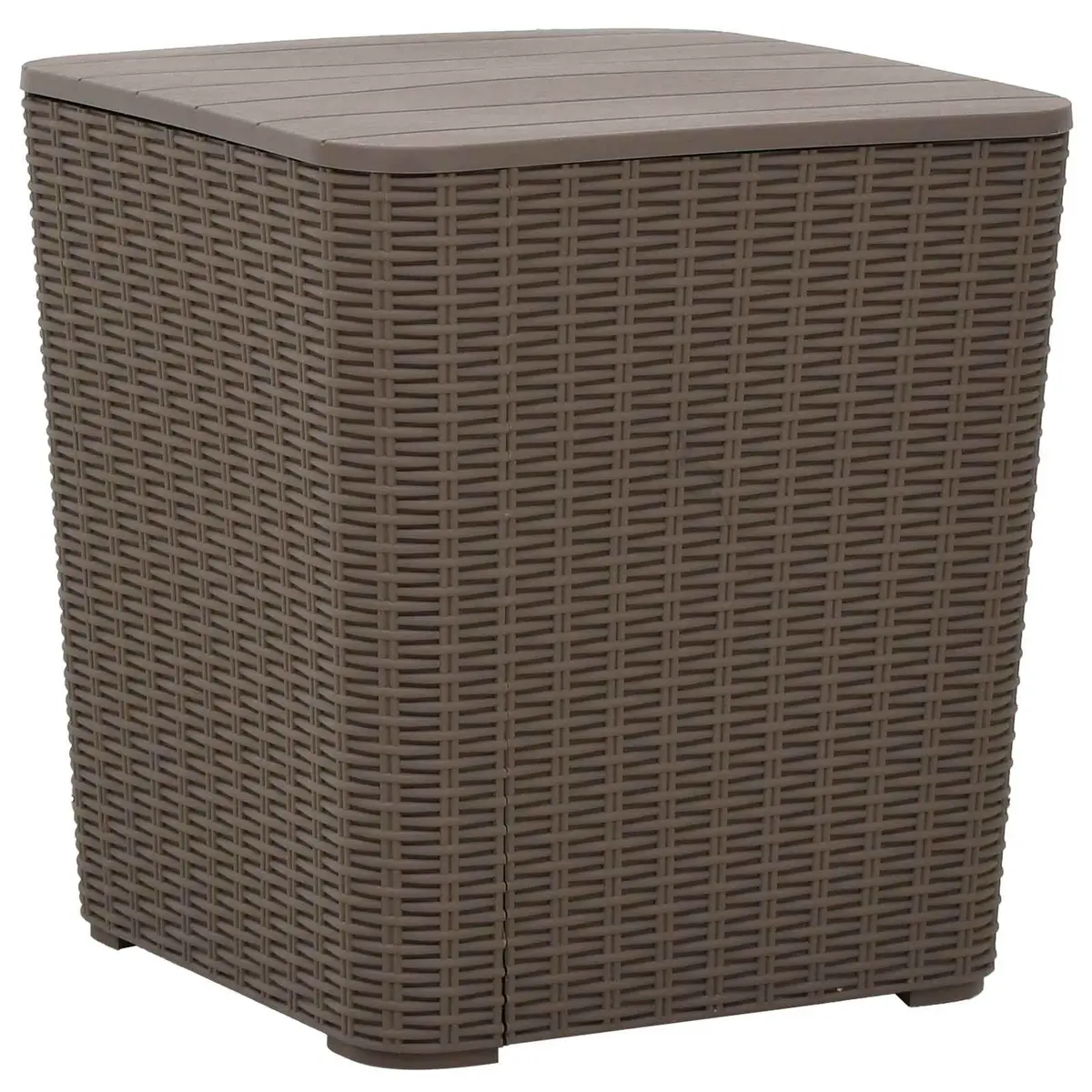 Garden Storage Table Removable Lid Light Brown
