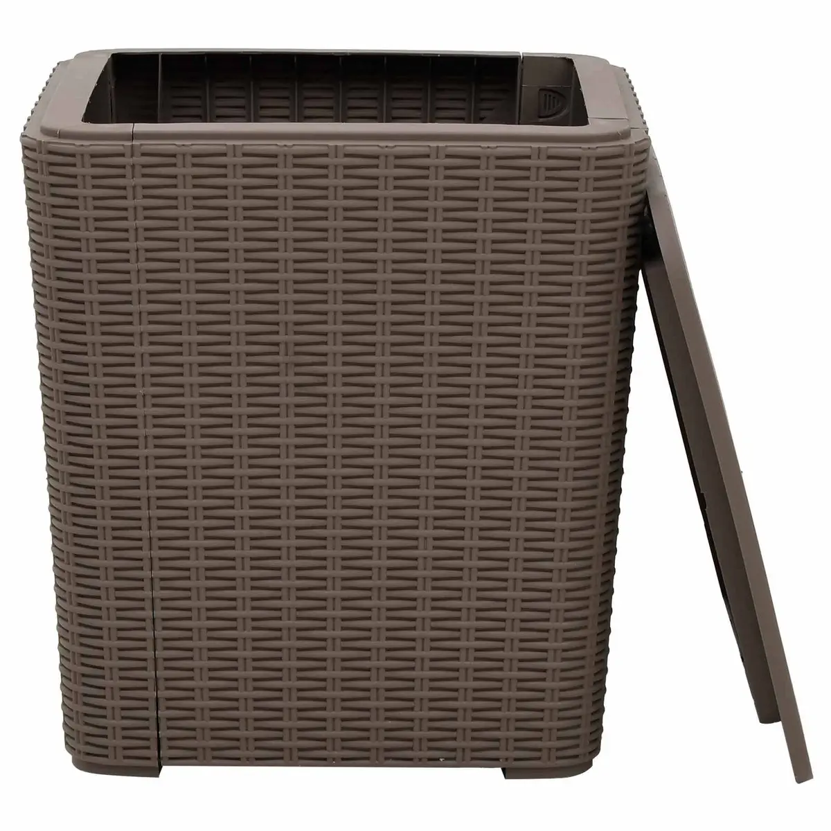 Garden Storage Table Removable Lid Light Brown
