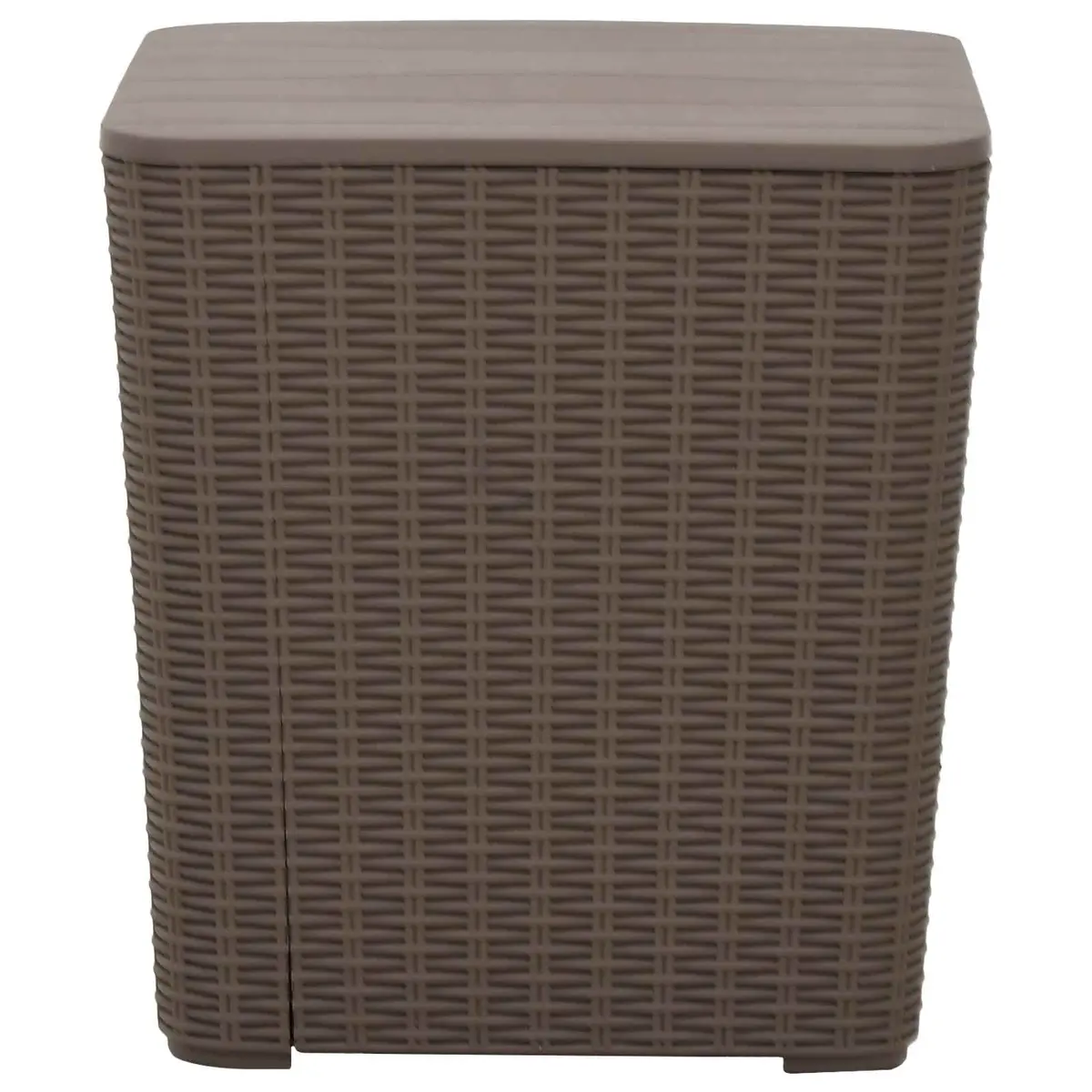 Garden Storage Table Removable Lid Light Brown
