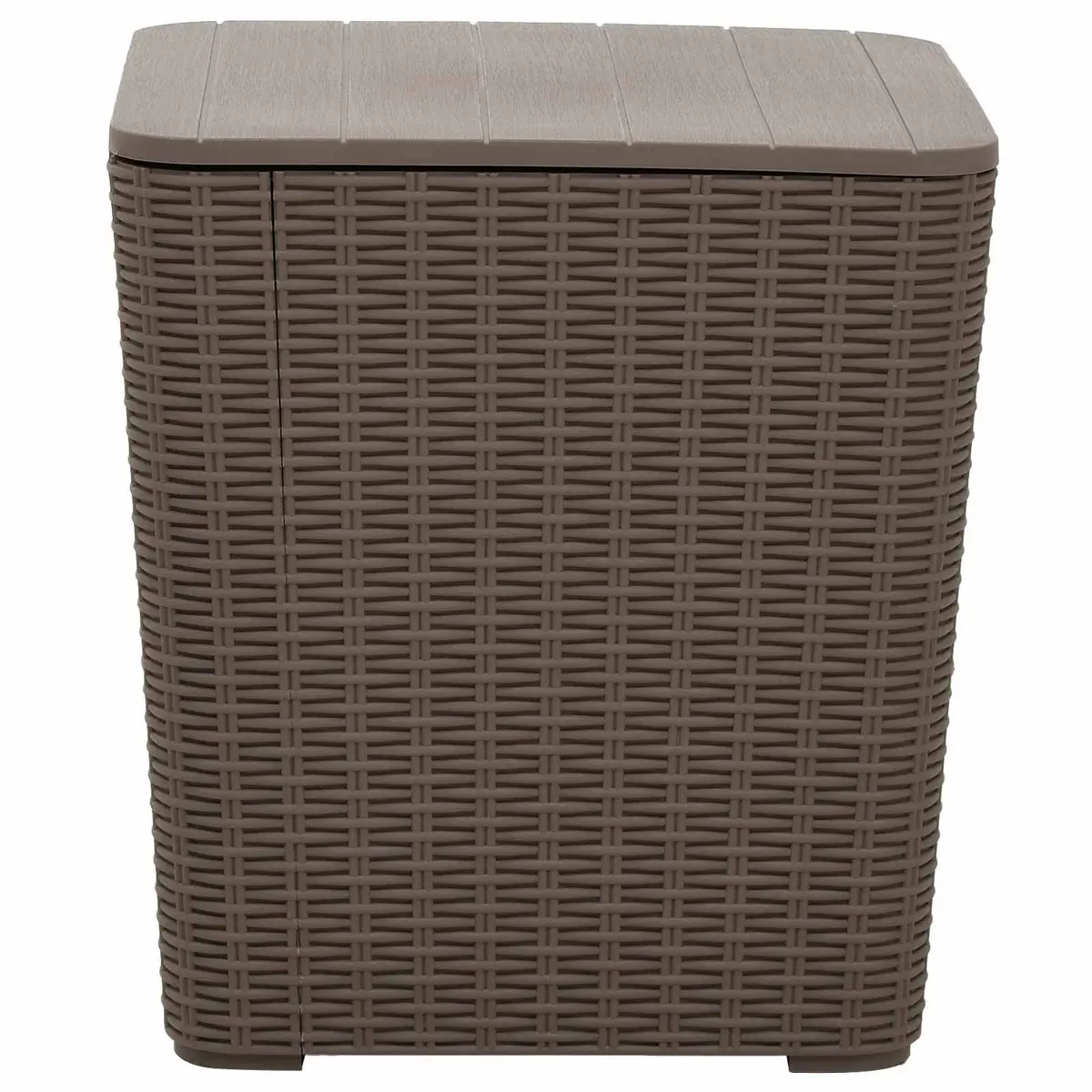 Garden Storage Table Removable Lid Light Brown