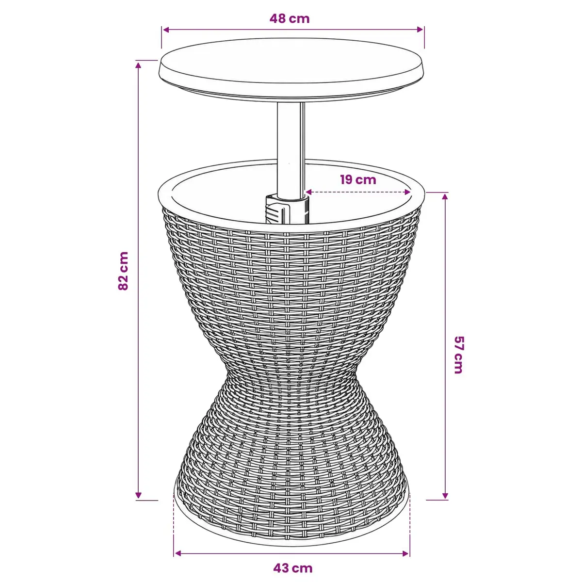 3-in-1 Outdoor Table