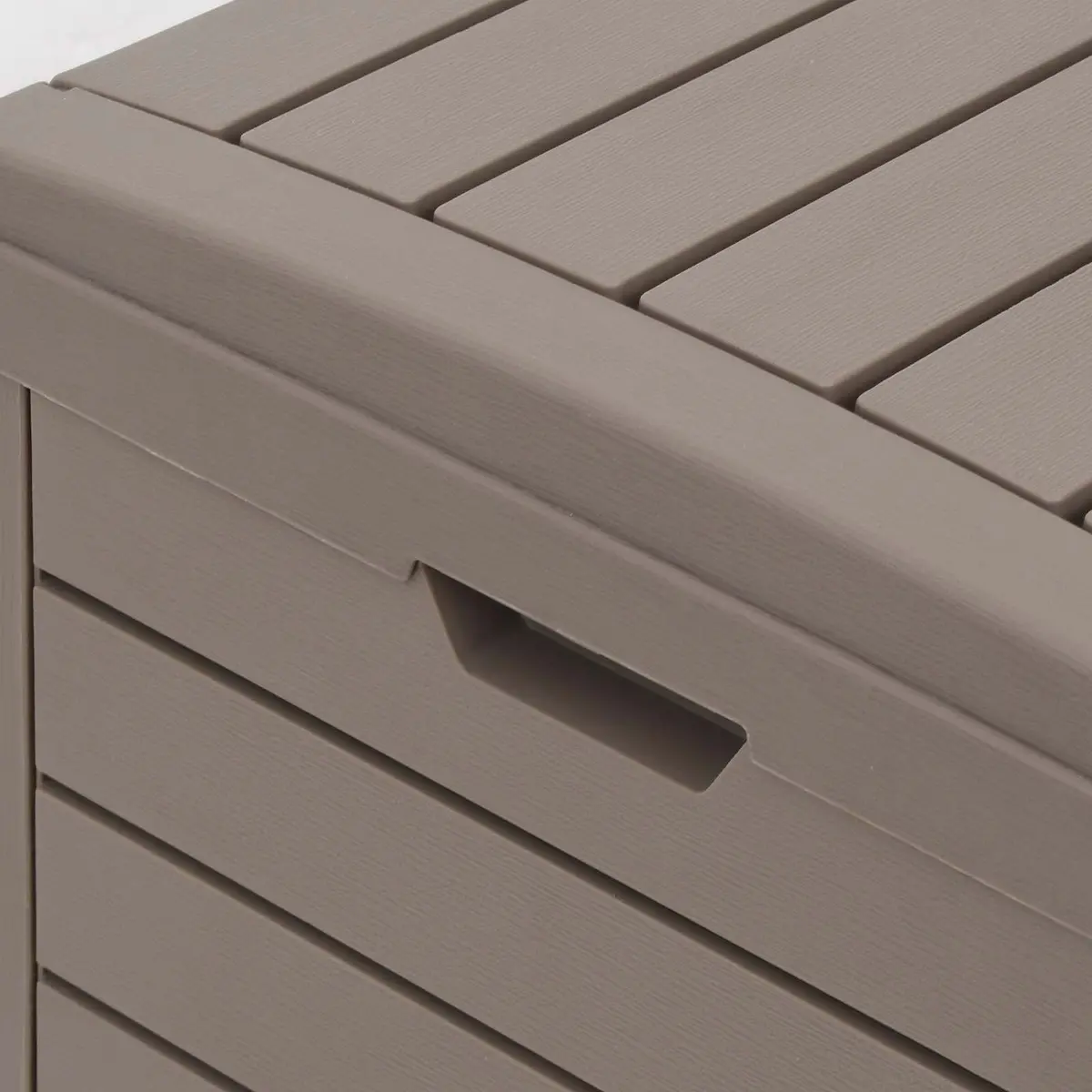 Brown Outdoor Garbage Bin 118L Double Lid Polypropylene with Removable Fluid Tray