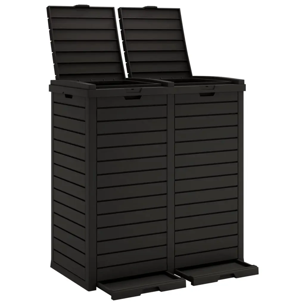 Outdoor Garbage Bin Double Lid Large Capacity 230L