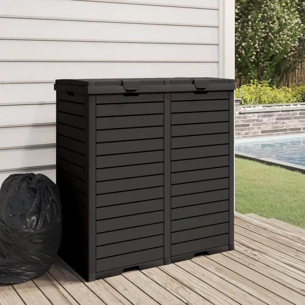 Outdoor Garbage Bin Double Lid Large Capacity 230L