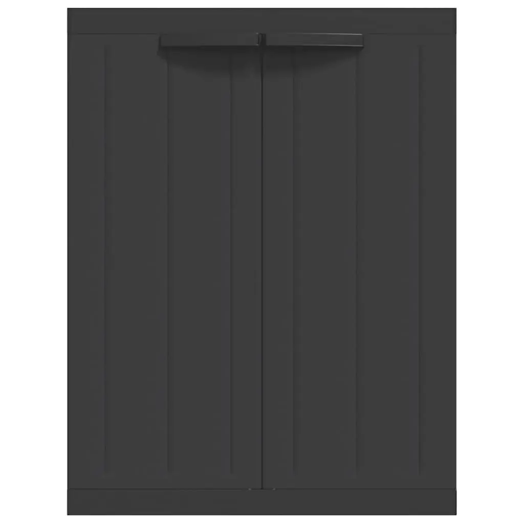 Outdoor Storage Cabinet Lockable Black 65x37x85cm