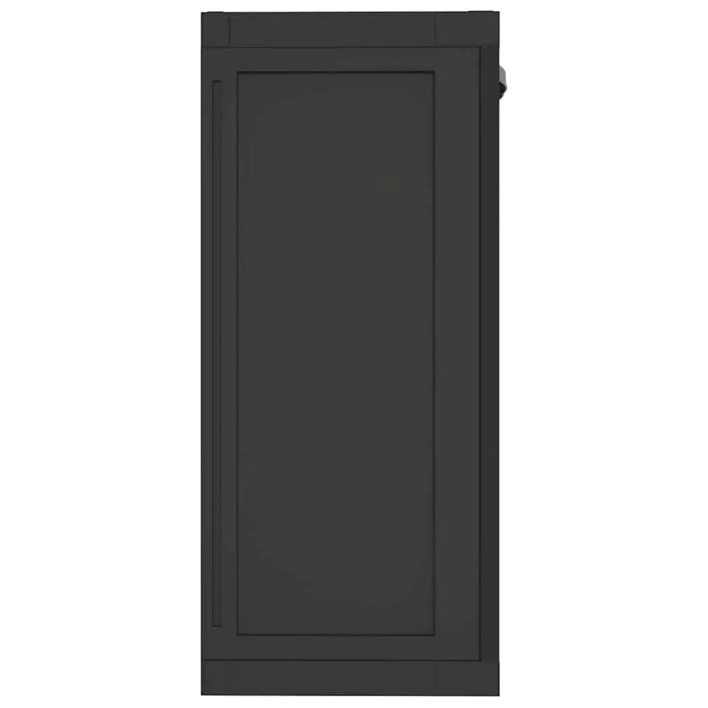 Outdoor Storage Cabinet Lockable Black 65x37x85cm