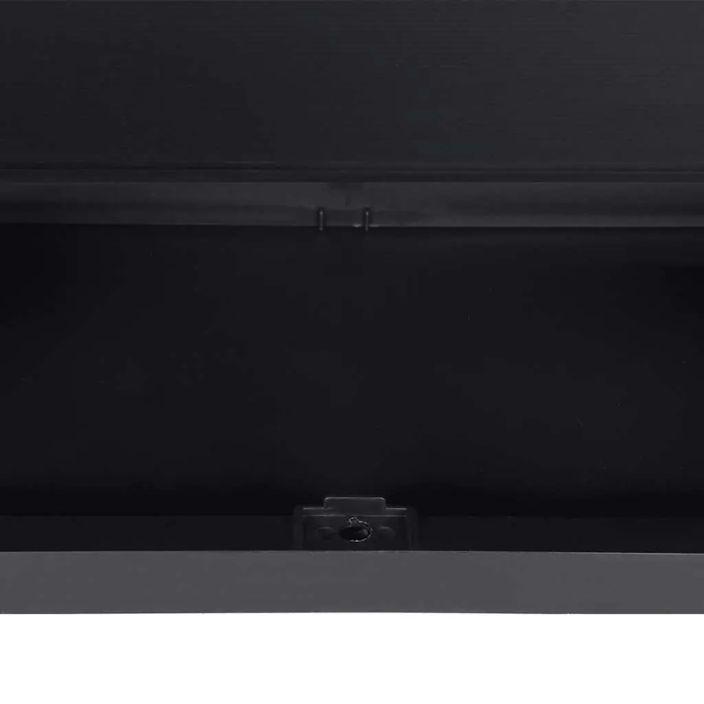 Outdoor Storage Cabinet Lockable Black 65x37x85cm