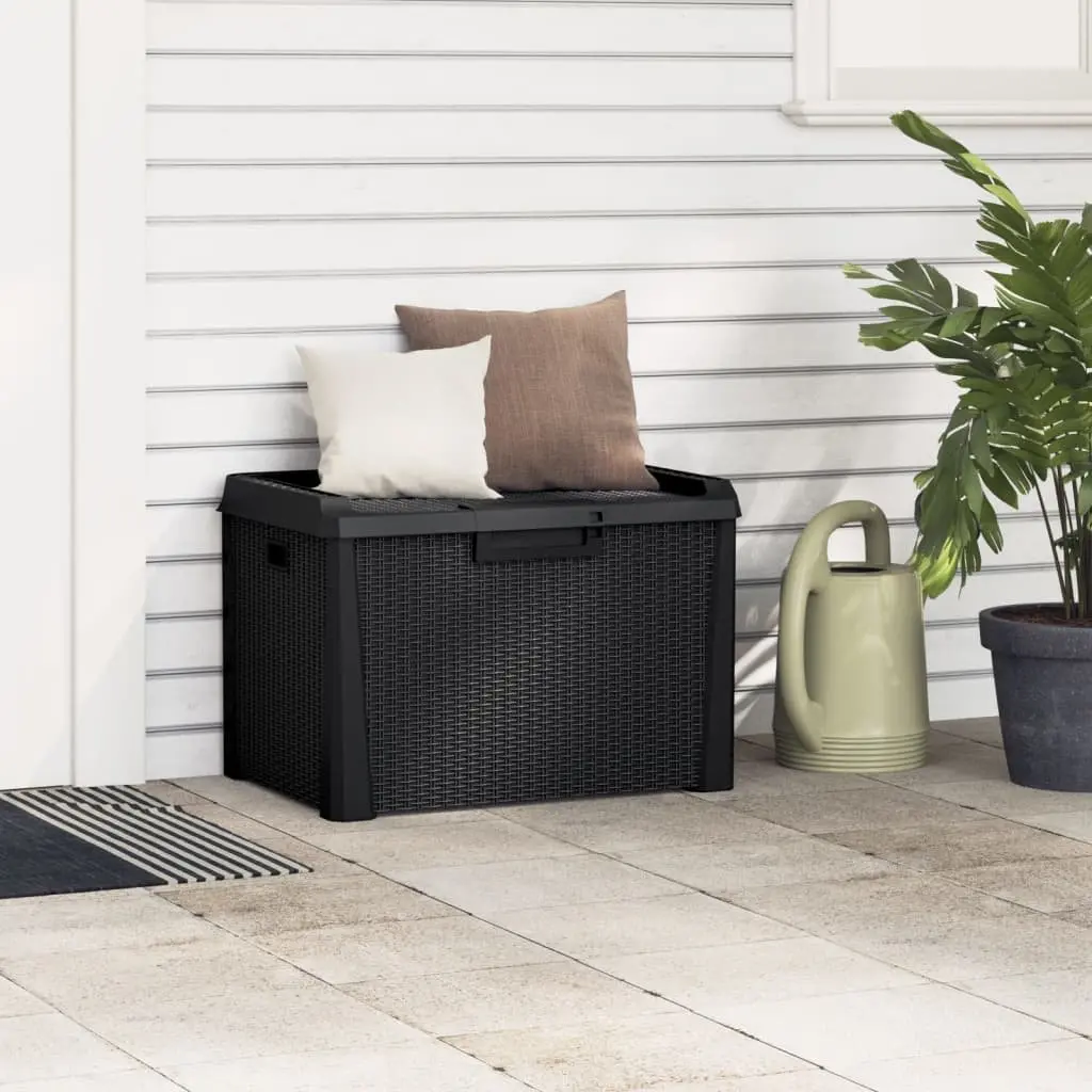 Outdoor Storage Box Rattan Look 125L Weather Resistant