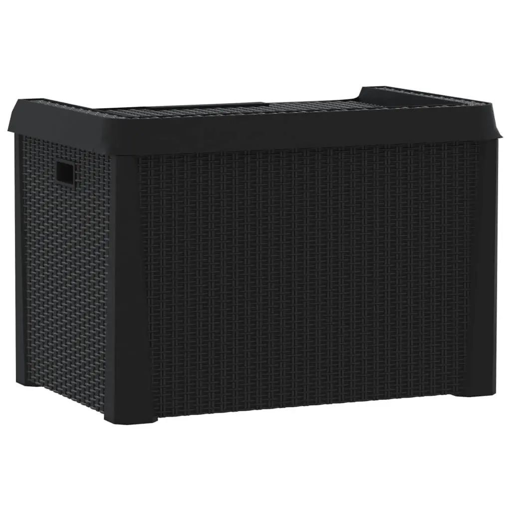 Outdoor Storage Box Rattan Look 125L Weather Resistant