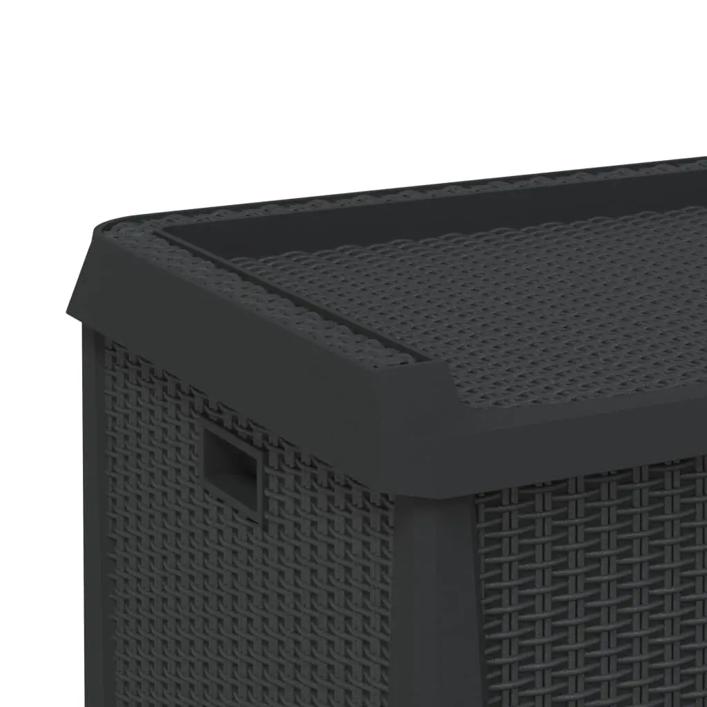 Outdoor Storage Box Rattan Look 125L Weather Resistant