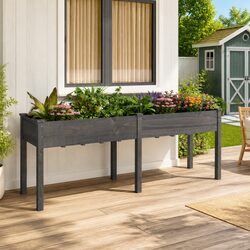 A Charming and Functional Wooden Planter Box for You