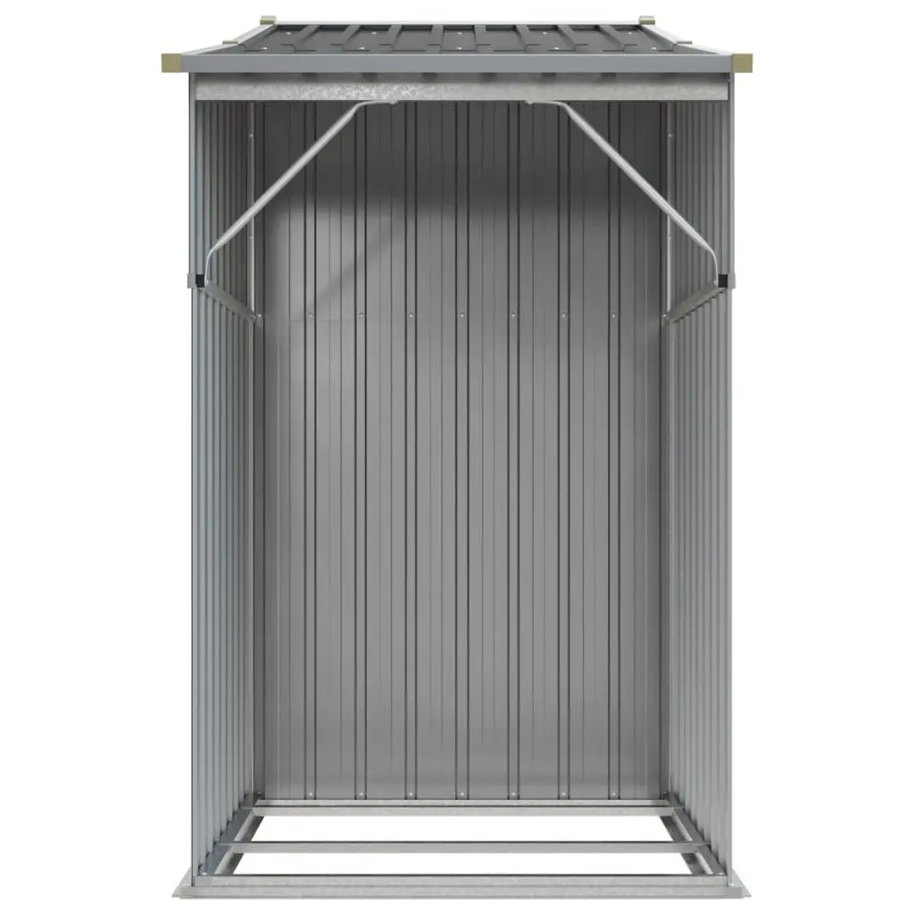 Garden Shed Grey Metal Storage Galvanised Steel 277x93x179cm