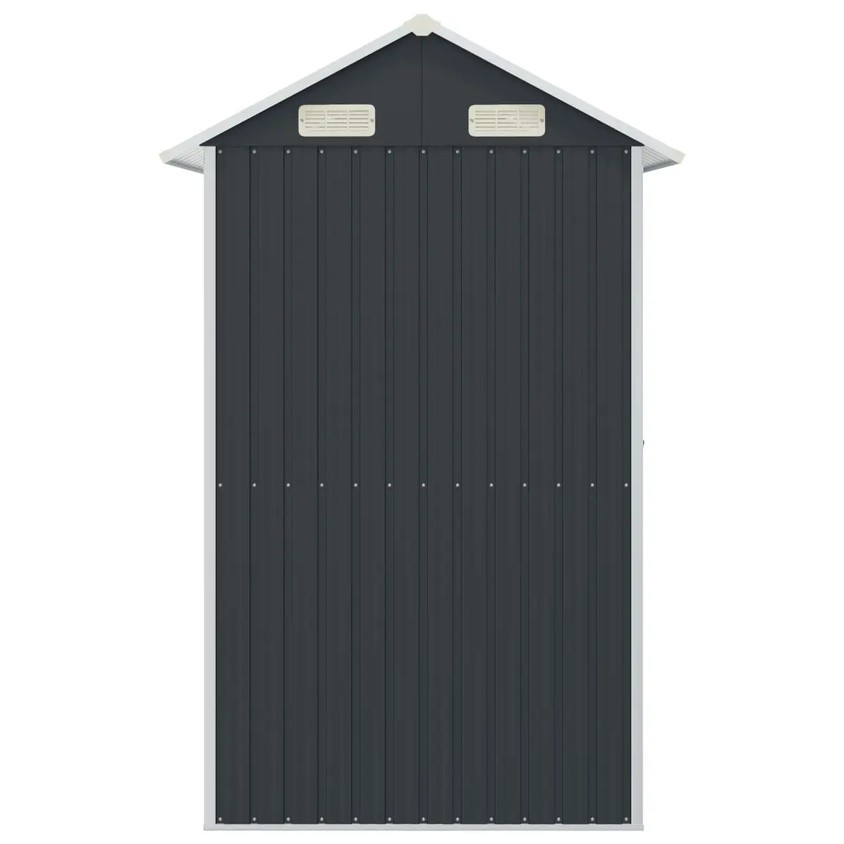 Garden Shed Galvanised Steel Anthracite 192x152.5x237 cm Outdoor Storage Tool
