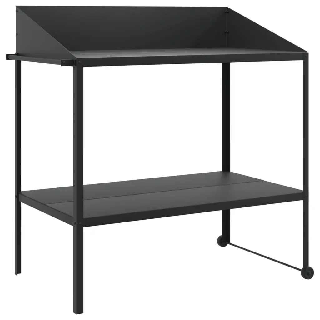 Plant Stand Two Tier Galvanised Steel 100x54.5x100cm