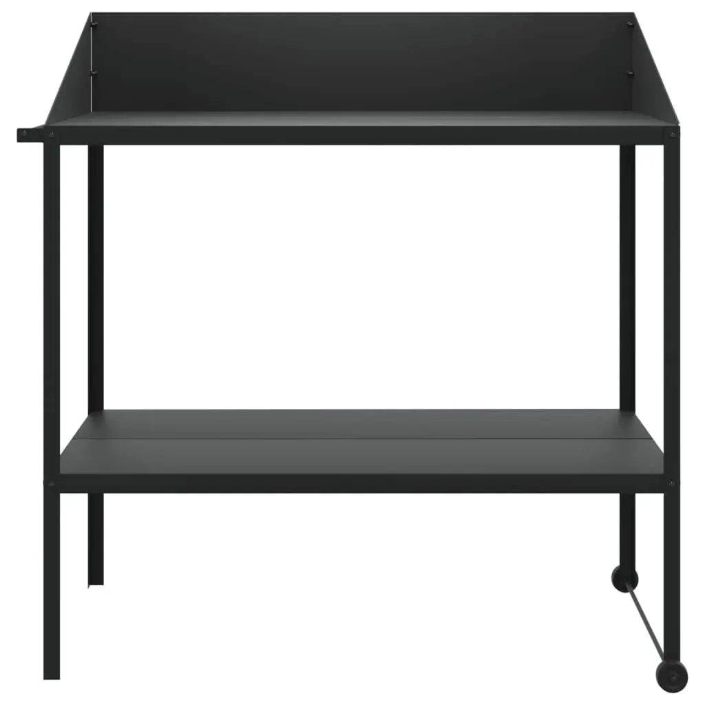 Plant Stand Two Tier Galvanised Steel 100x54.5x100cm