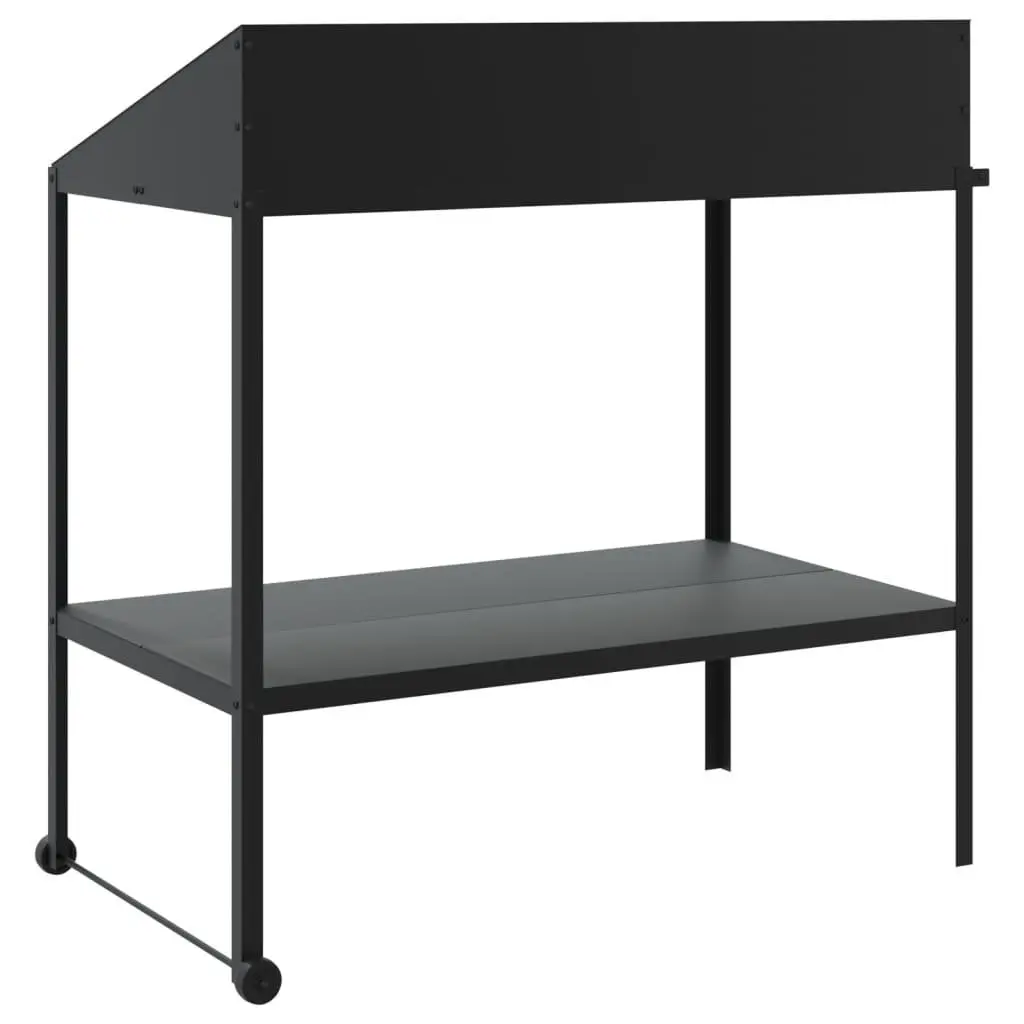 Plant Stand Two Tier Galvanised Steel 100x54.5x100cm