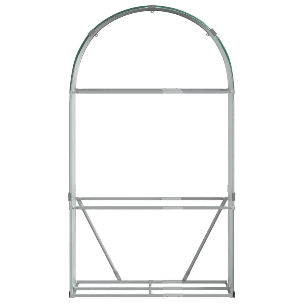 Log Holder Green Steel Galvanised Weather Resistant 120W x 45D x 210H cm