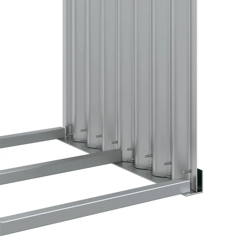 Log Holder Green Steel Galvanised Weather Resistant 120W x 45D x 210H cm