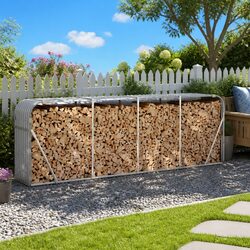 Easily Accessible Log Holder for Your Firewood Needs