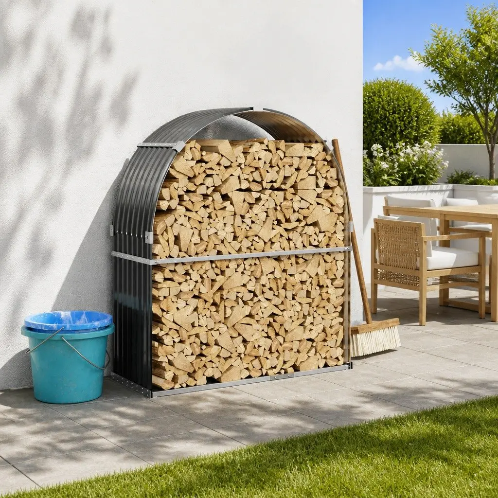 Log Holder for Firewood Storage 120x45x140cm