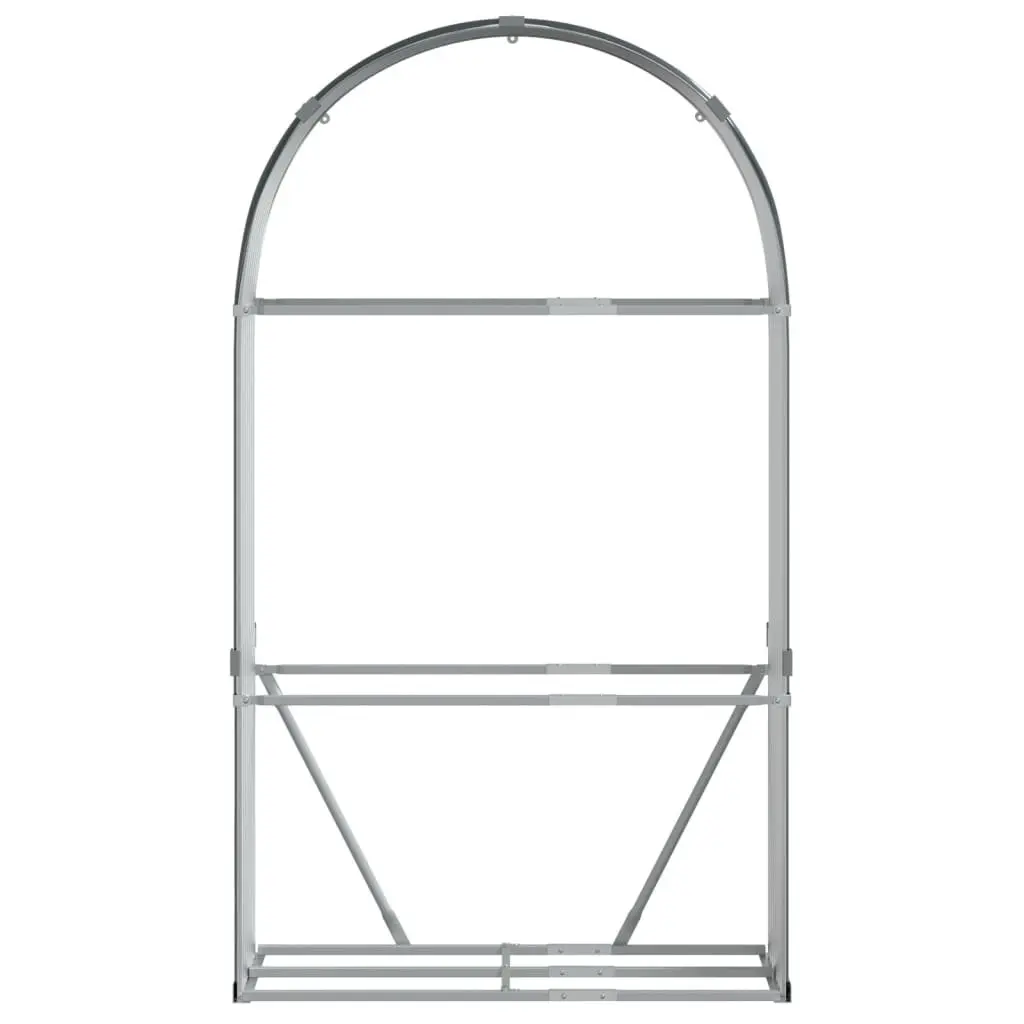 Log Holder Galvanised Steel Anthracite 120x45x210 cm