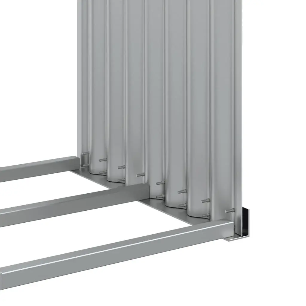 Log Holder Galvanised Steel Anthracite 120x45x210 cm
