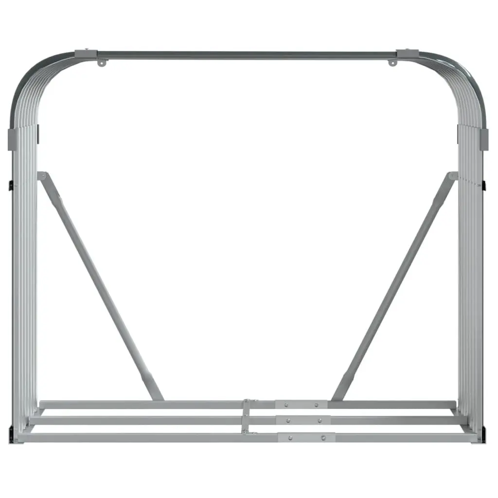 Log Holder Galvanised Steel Anthracite Indoor Outdoor 120 x 45 x 100 cm