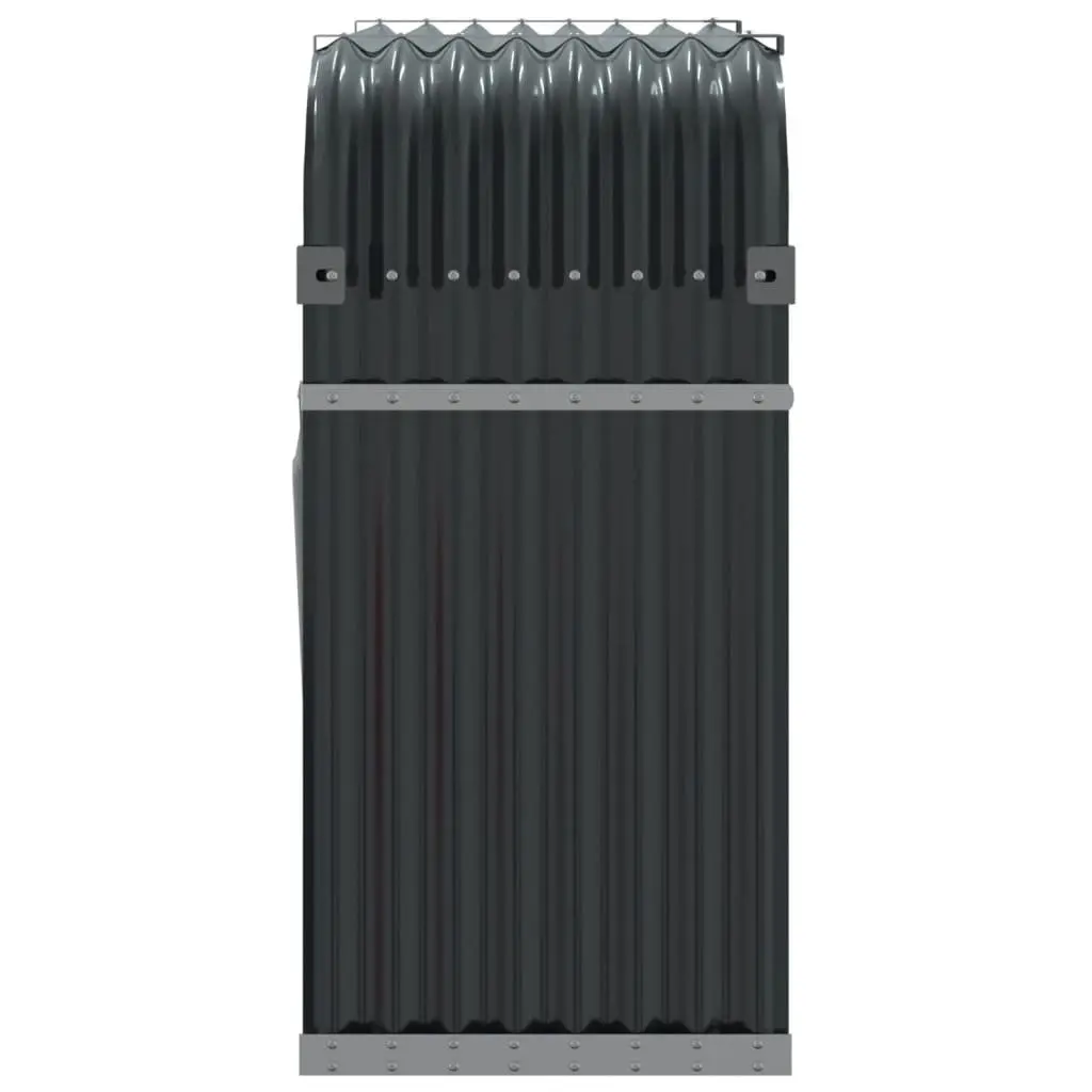 Log Holder Galvanised Steel Anthracite Indoor Outdoor 120 x 45 x 100 cm