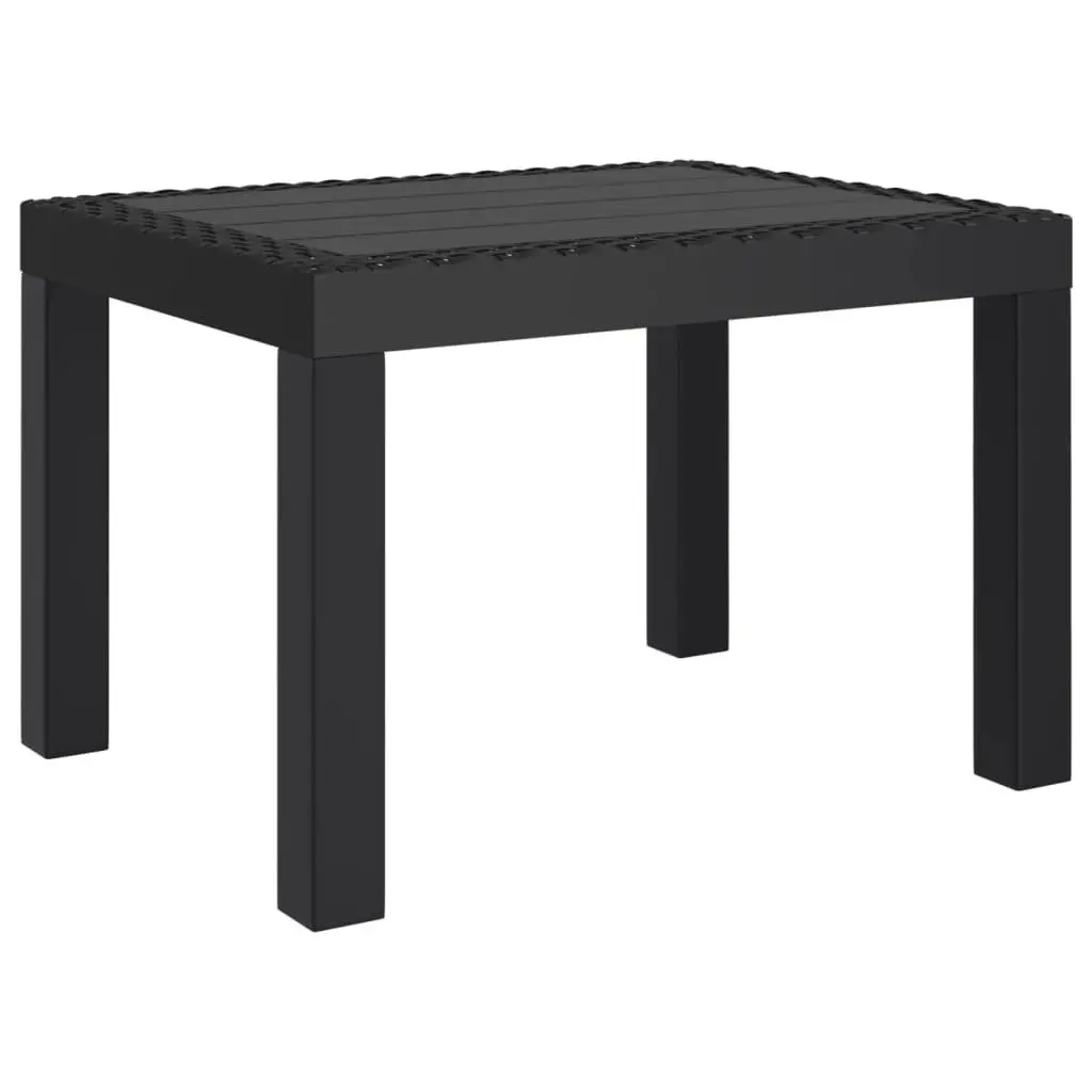 Garden Table Anthracite Durable Polypropylene 59 x 47 x 40 cm Outdoor Patio Furniture
