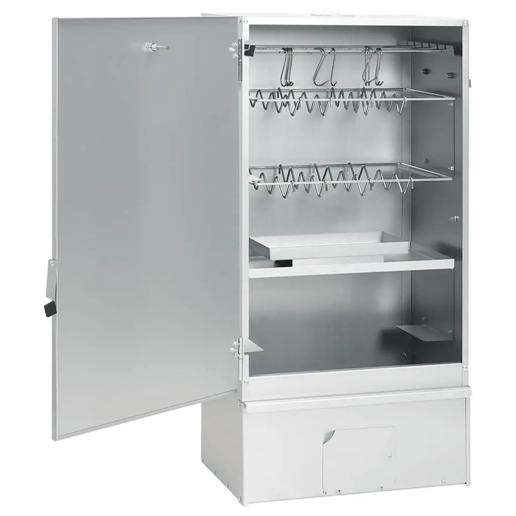 BBQ Smoker Oven Galvanised Steel Outdoor Cooking 44.5 x 29 x 83 cm