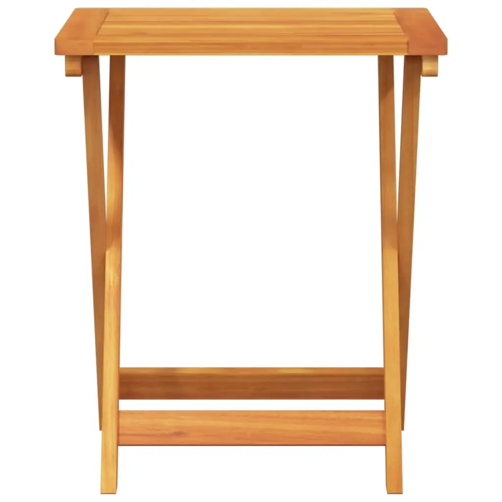 Folding Garden Table Solid Acacia Wood 50x36x60 cm Outdoor Dining Patio Furniture