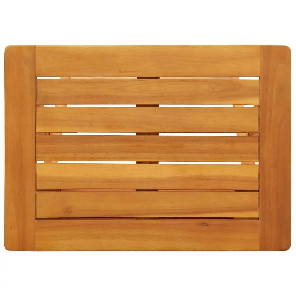 Folding Garden Table Solid Acacia Wood 50x36x60 cm Outdoor Dining Patio Furniture