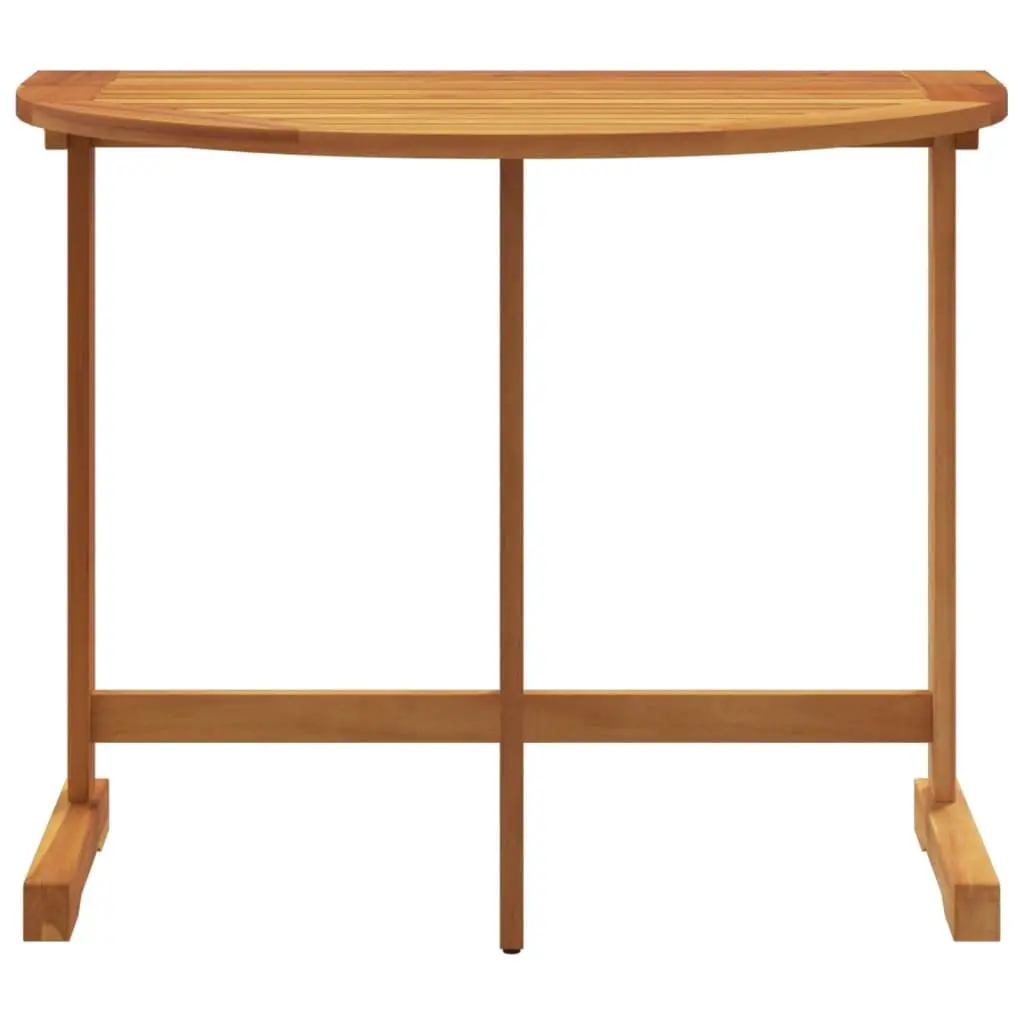Folding Balcony Table Brown Solid Acacia Wood 90x60x72cm Outdoor Garden Patio Furniture