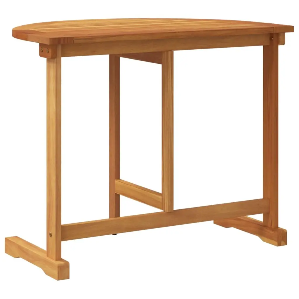 Folding Balcony Table Brown Solid Acacia Wood 90x60x72cm Outdoor Garden Patio Furniture