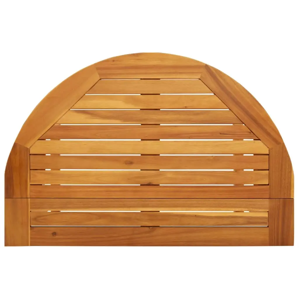 Folding Balcony Table Brown Solid Acacia Wood 90x60x72cm Outdoor Garden Patio Furniture